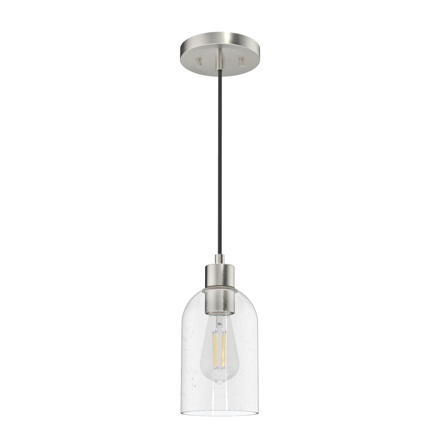 Hunter - 19200 - One Light Pendant - Lochemeade - Brushed Nickel