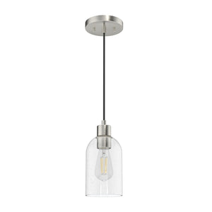 Hunter - 19200 - One Light Pendant - Lochemeade - Brushed Nickel