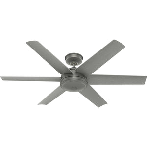 Hunter - 51202 - 52" Ceiling Fan - Jetty - Matte Silver
