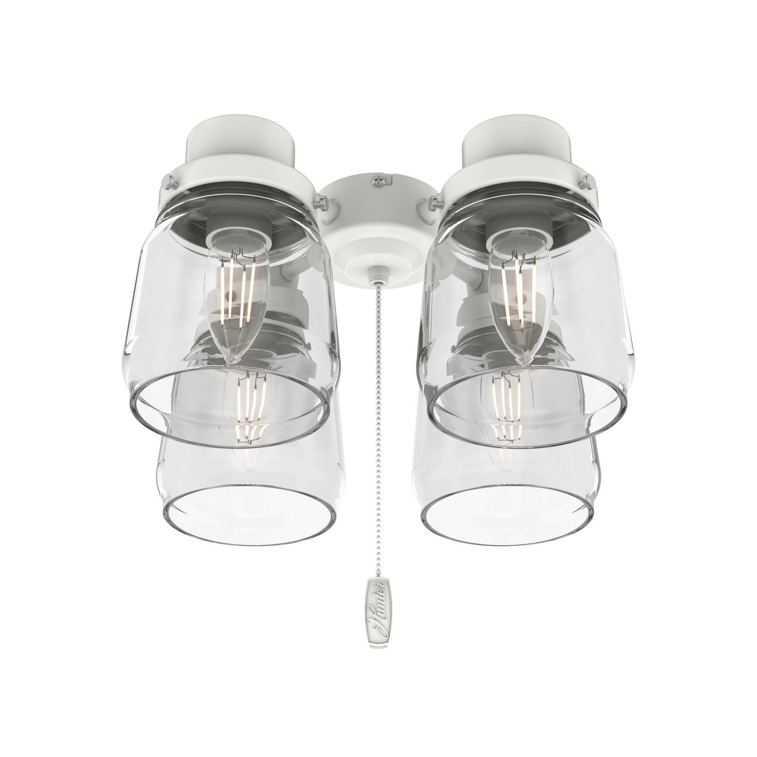 Hunter - 99384 - Four Light Fitter - Original - White