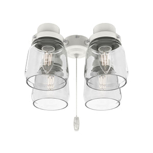 Hunter - 99384 - Four Light Fitter - Original - White