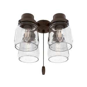 Hunter - 99385 - Four Light Fitter - Original - Chestnut Brown