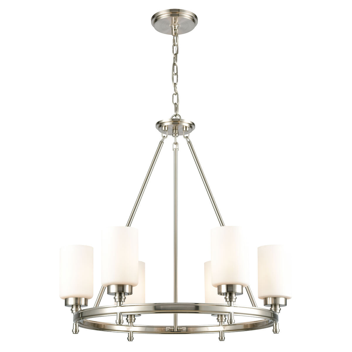 ELK Home - 11667/6 - Six Light Chandelier - Dawson - Satin Nickel