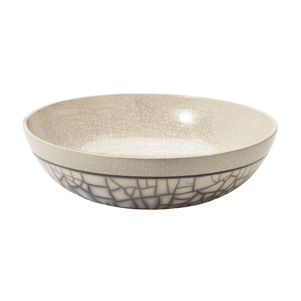 ELK Home - 142008 - Bowl - Raku - Gray