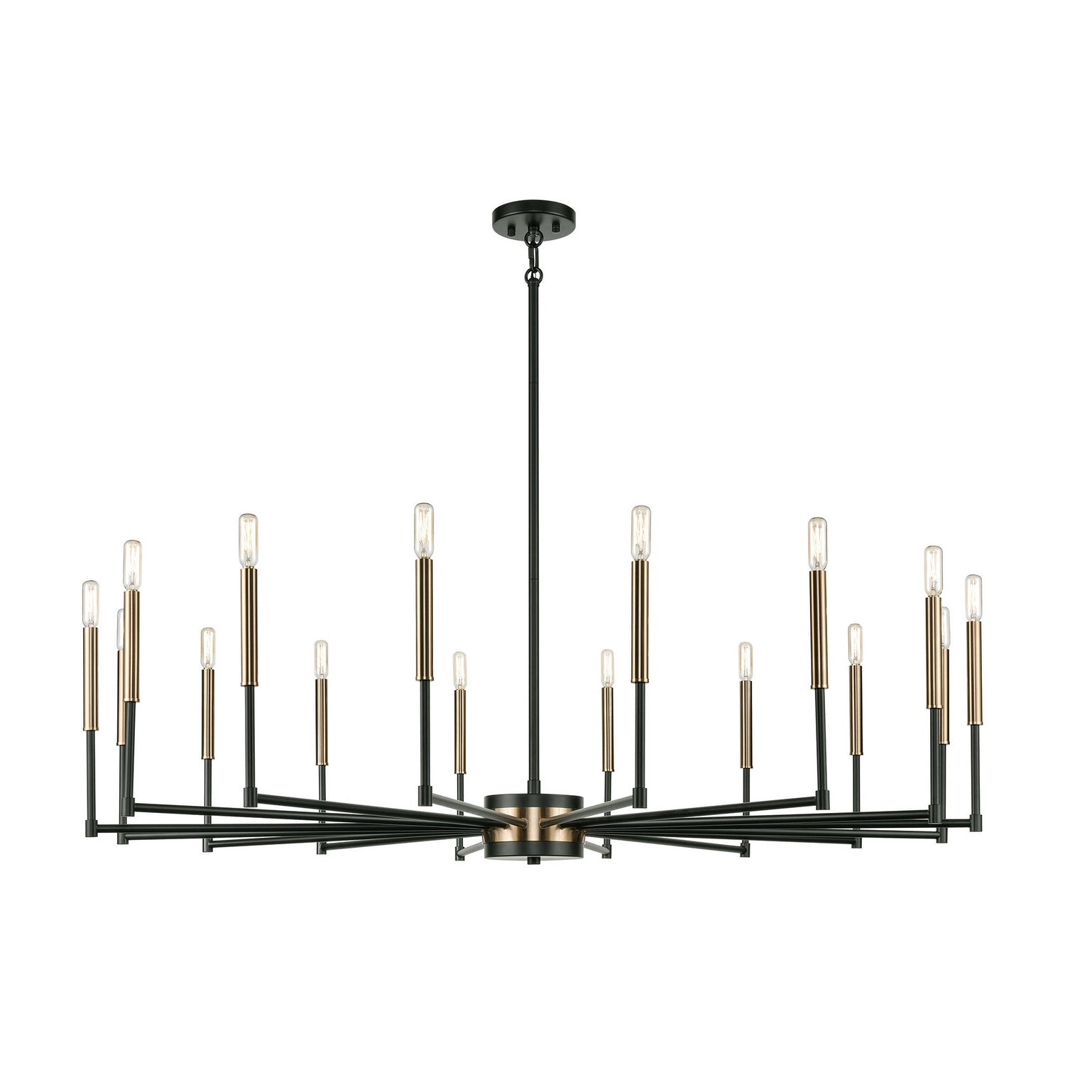 ELK Home - 15280/16 - 16 Light Chandelier - Livingston - Matte Black