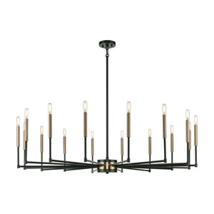 ELK Home - 15280/16 - 16 Light Chandelier - Livingston - Matte Black