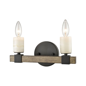 ELK Home - 15467/2 - Two Light Vanity - Stone Manor - Matte Black