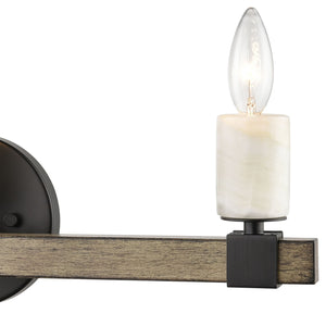 ELK Home - 15468/3 - Three Light Vanity - Stone Manor - Matte Black