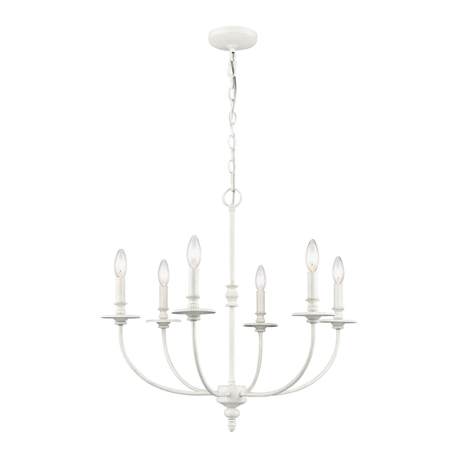 ELK Home - 28902/6 - Six Light Chandelier - Hartford - Farmhouse White