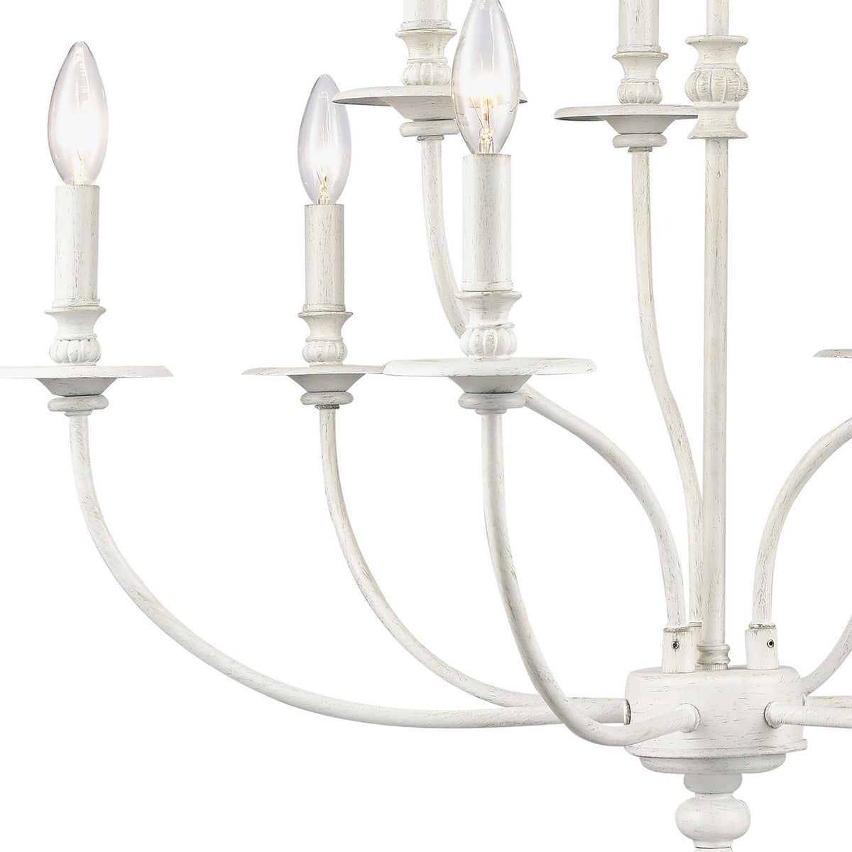 ELK Home - 28903/6+3 - Nine Light Chandelier - Hartford - Farmhouse White