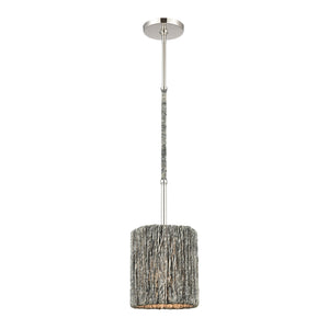 ELK Home - 32511/1 - One Light Mini Pendant - Abaca - Polished Nickel