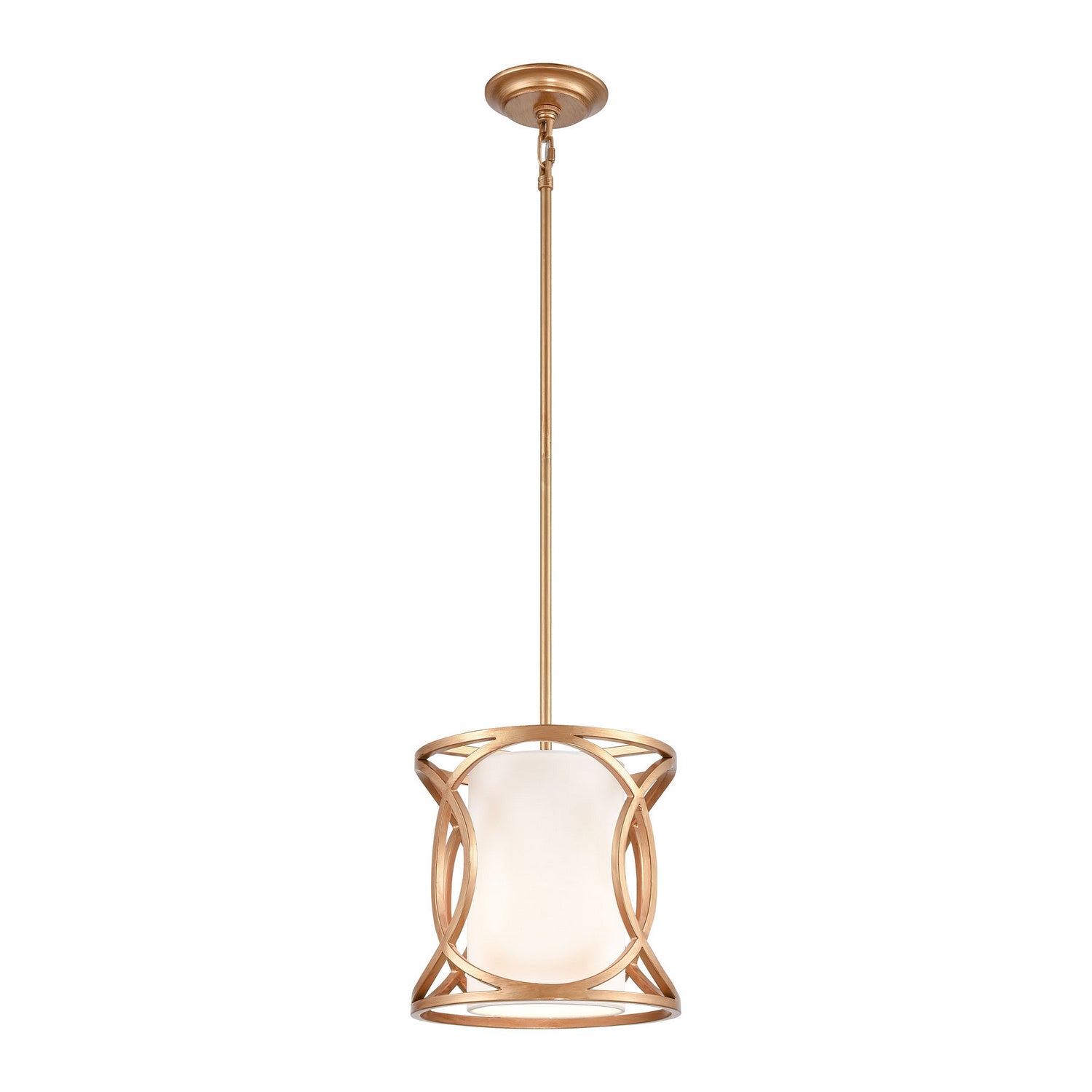 ELK Home - 33422/1 - One Light Mini Pendant - Ringlets - Matte Gold