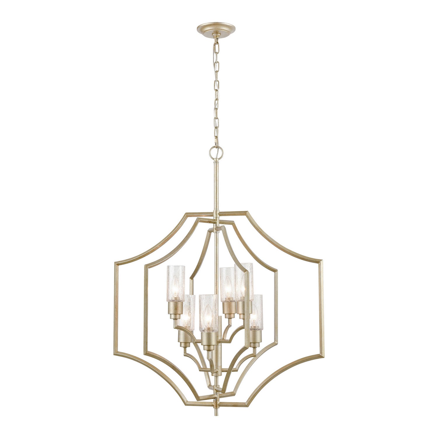 ELK Home - 33446/6 - Six Light Chandelier - Cheswick - Aged Silver