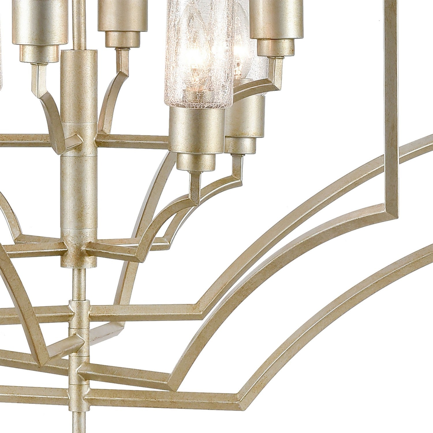 ELK Home - 33447/8 - Eight Light Chandelier - Cheswick - Aged Silver