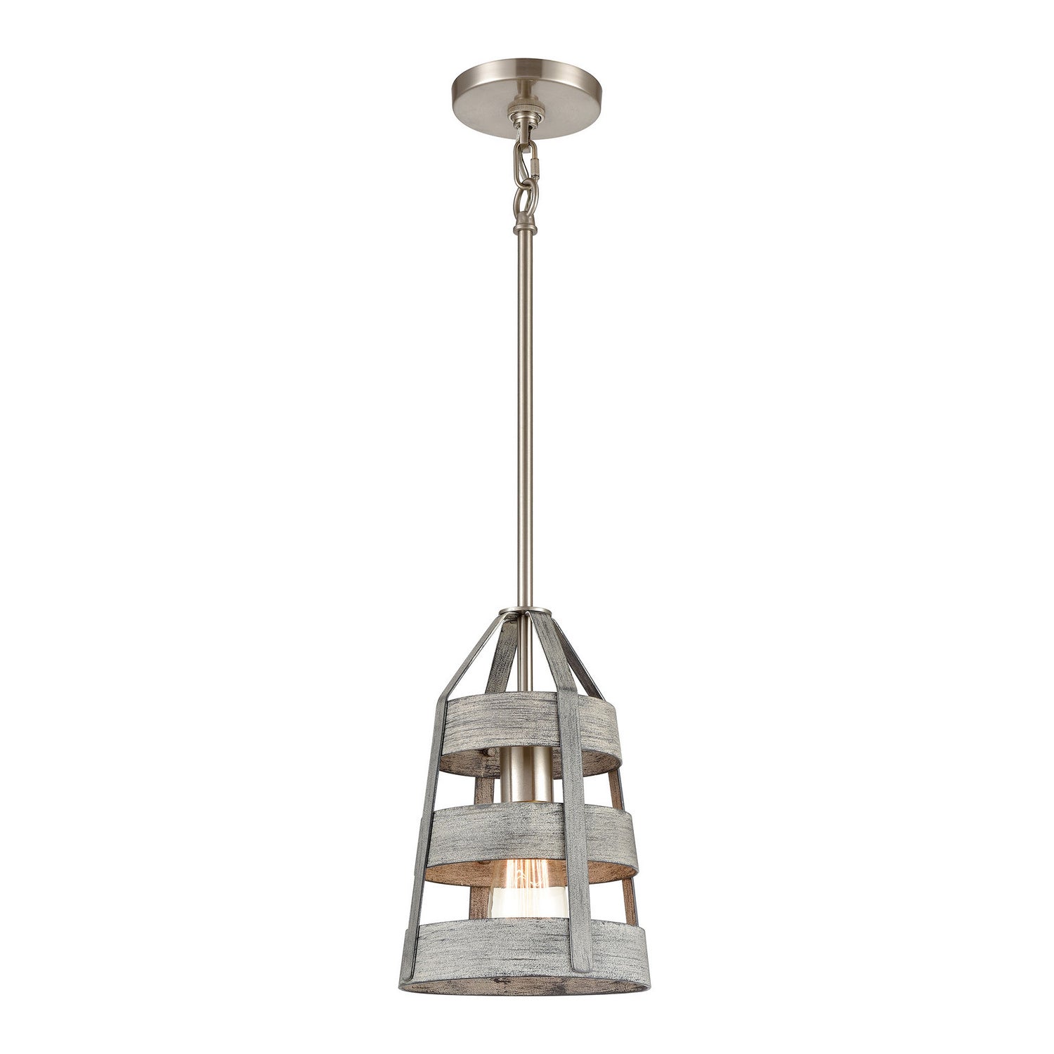 ELK Home - 33455/1 - One Light Mini Pendant - Brigantine - Satin Nickel