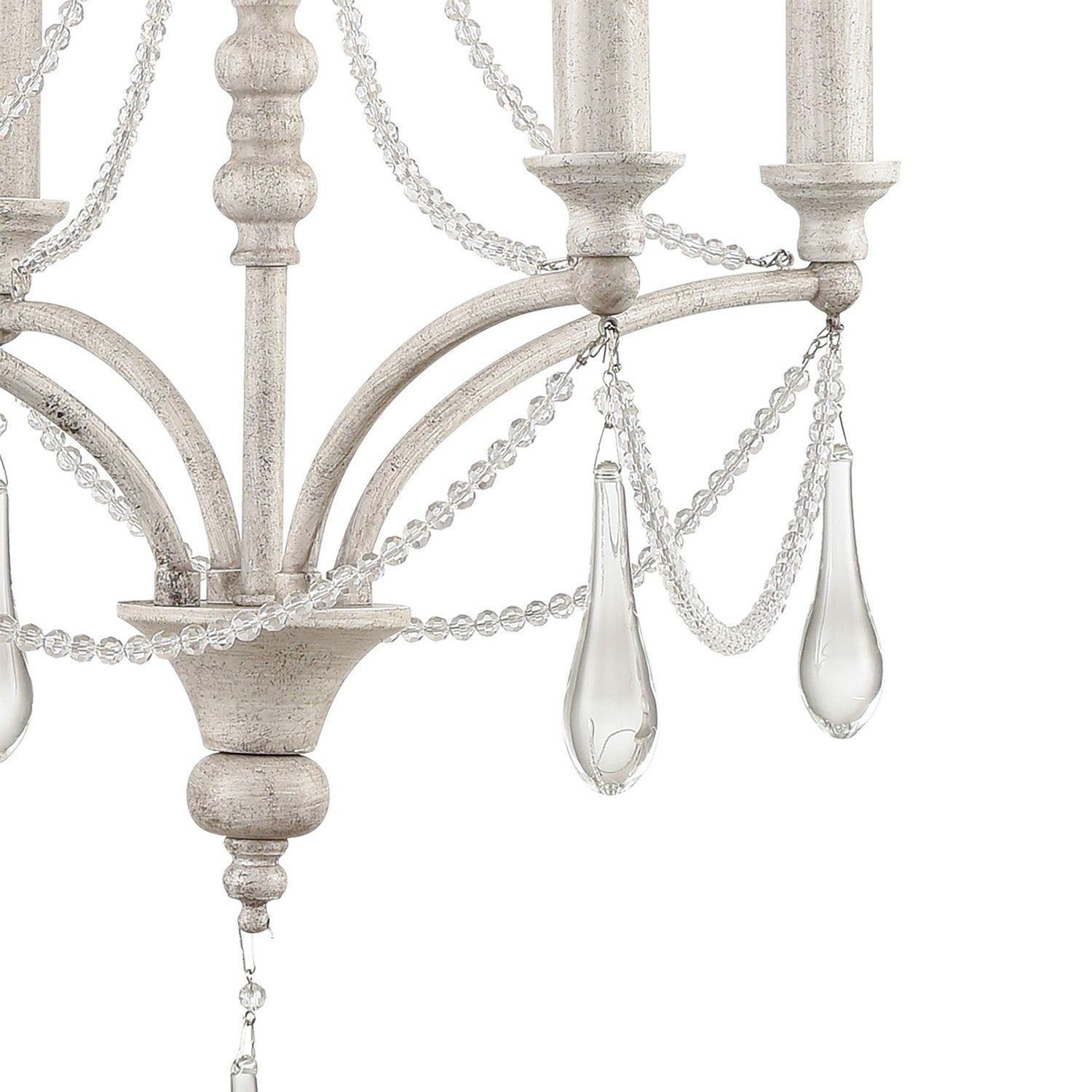 ELK Home - 33475/4 - Four Light Chandelier - French Parlor - Vintage White