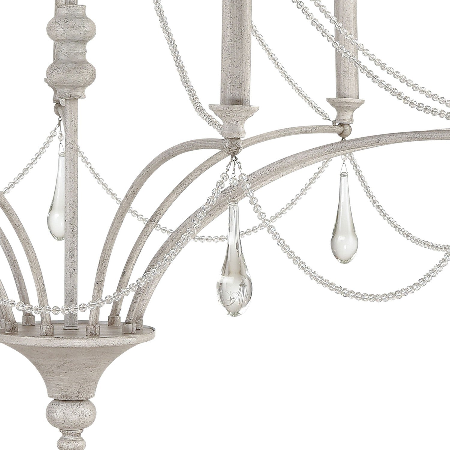 ELK Home - 33477/9 - Nine Light Chandelier - French Parlor - Vintage White