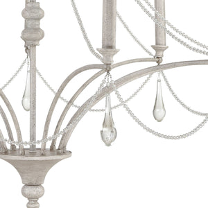 ELK Home - 33477/9 - Nine Light Chandelier - French Parlor - Vintage White