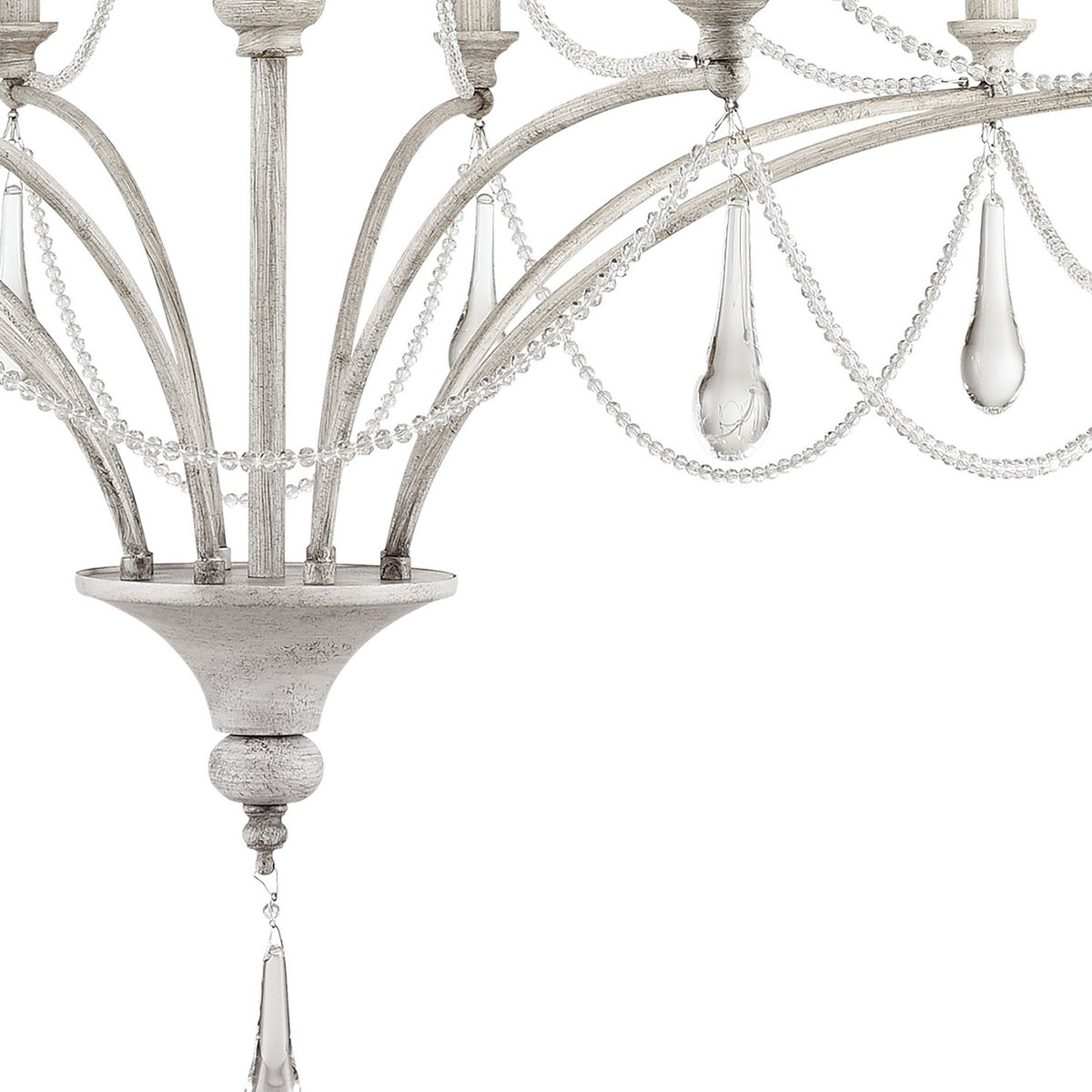 ELK Home - 33478/8+4 - 12 Light Chandelier - French Parlor - Vintage White