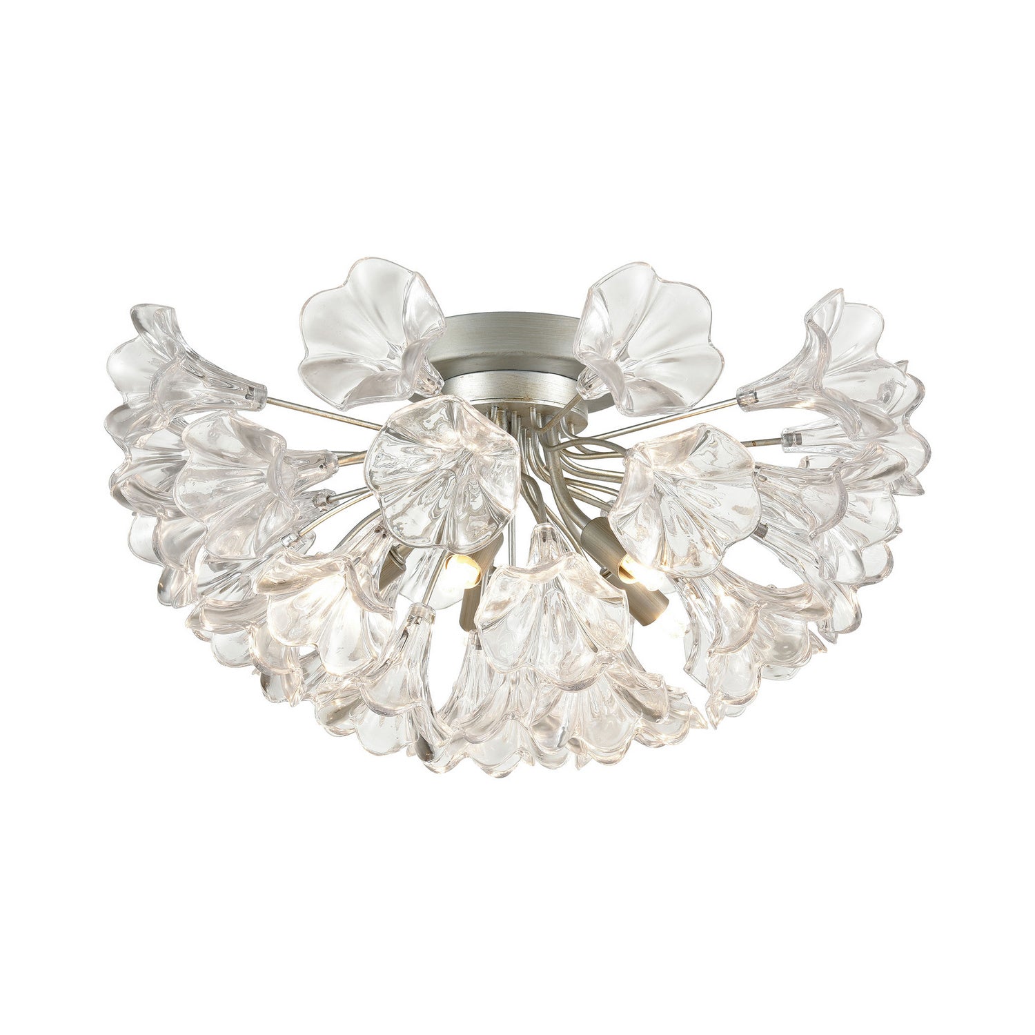 ELK Home - 33485/5 - Five Light Semi Flush Mount - Celene - Aged Silver