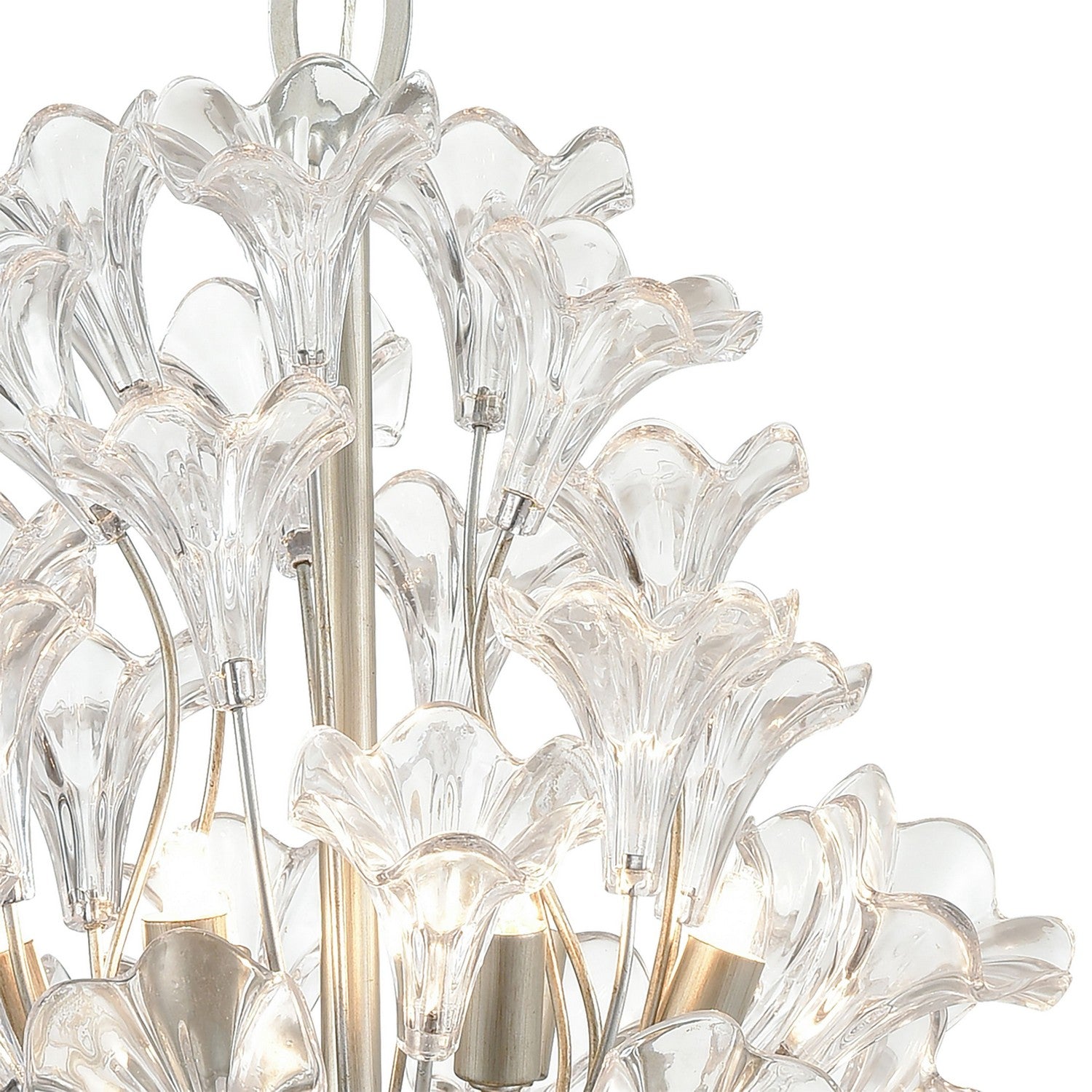 ELK Home - 33486/9 - Nine Light Chandelier - Celene - Aged Silver