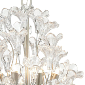 ELK Home - 33486/9 - Nine Light Chandelier - Celene - Aged Silver