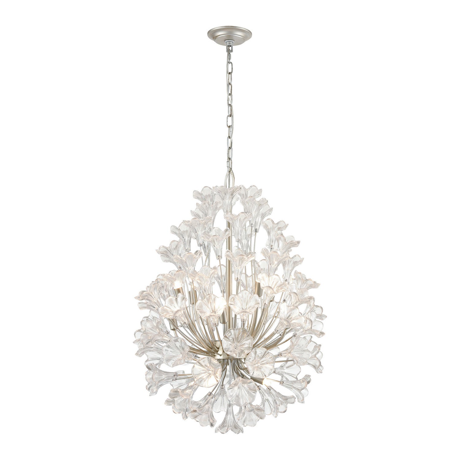 ELK Home - 33487/12 - 12 Light Chandelier - Celene - Aged Silver