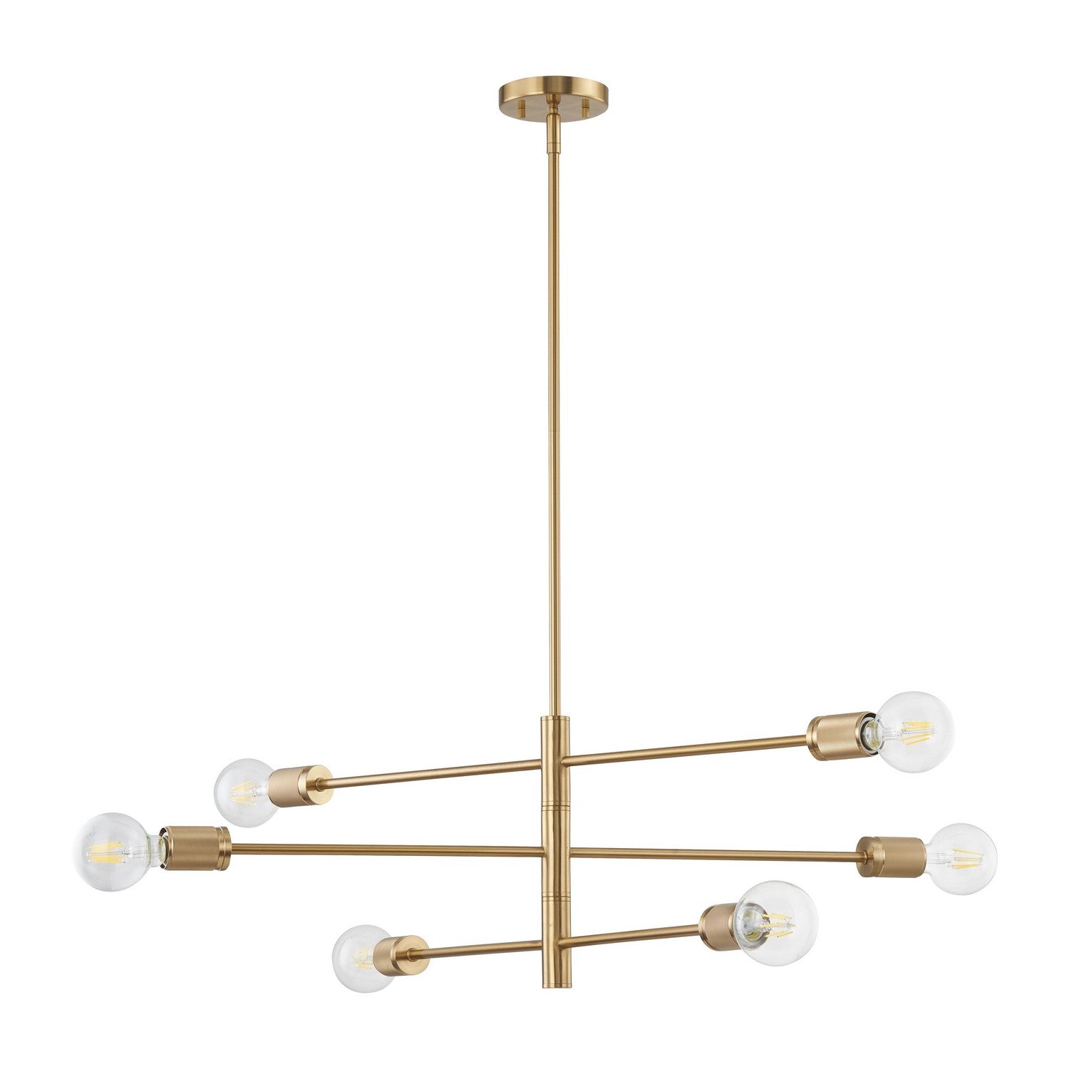 ELK Home - 47366/6 - Six Light Chandelier - Module - Burnished Brass