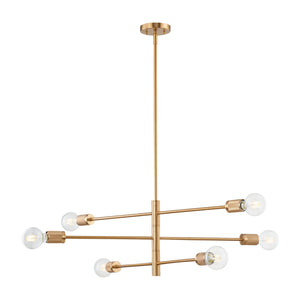 ELK Home - 47366/6 - Six Light Chandelier - Module - Burnished Brass