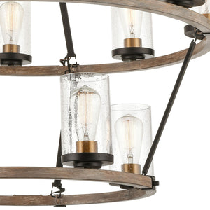 ELK Home - 47470/8+4 - 12 Light Chandelier - Geringer - Charcoal