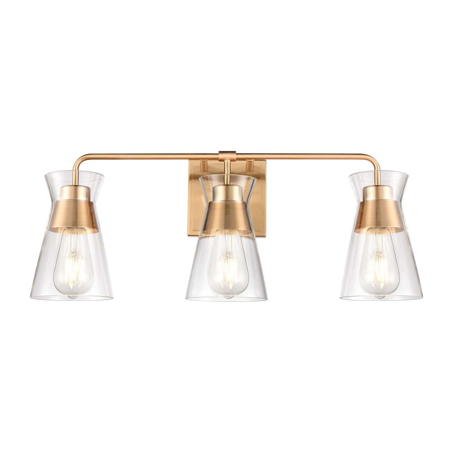 ELK Home - 47672/3 - Three Light Vanity - Brookville - Burnished Brass