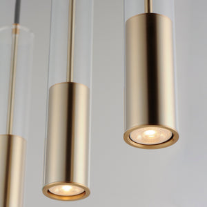 ET2 - E11004-24SBR - LED Linear Pendant - Torch - Satin Brass