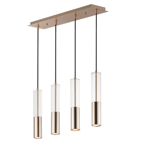 ET2 - E11004-24SBR - LED Linear Pendant - Torch - Satin Brass