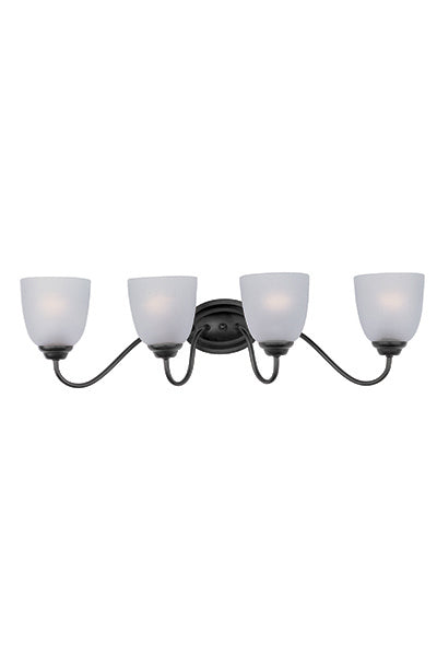 Maxim - 10074FTBK - Four Light Bath Vanity - Stefan - Black