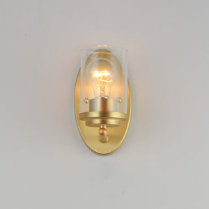 Maxim - 10211CLSBR - One Light Wall Sconce - Corona - Satin Brass