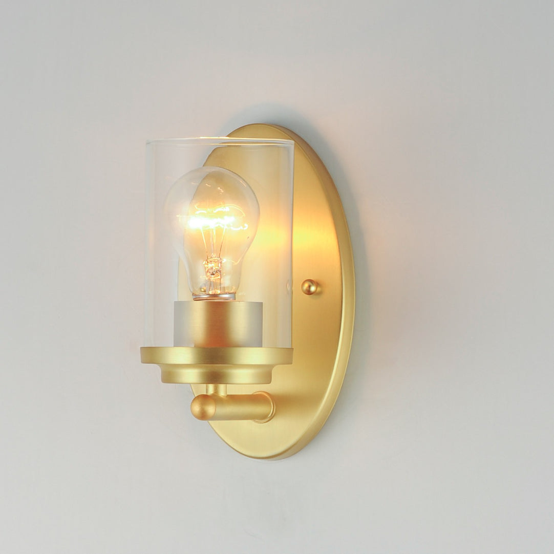 Maxim - 10211CLSBR - One Light Wall Sconce - Corona - Satin Brass