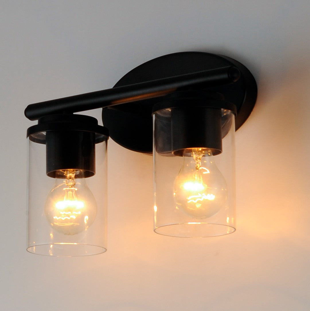 Maxim - 10212CLBK - Two Light Bath Vanity - Corona - Black