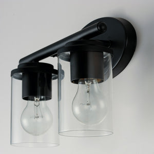 Maxim - 10212CLBK - Two Light Bath Vanity - Corona - Black