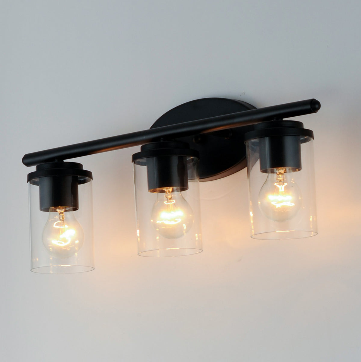 Maxim - 10213CLBK - Three Light Bath Vanity - Corona - Black