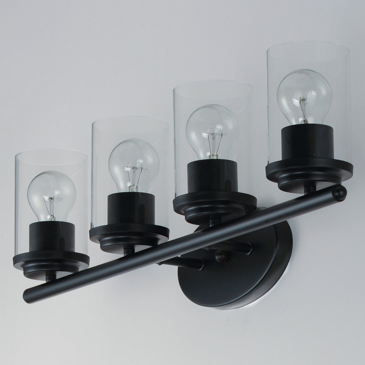 Maxim - 10214CLBK - Four Light Bath Vanity - Corona - Black