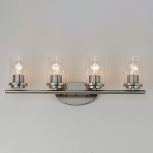 Maxim - 10214CLSN - Four Light Bath Vanity - Corona - Satin Nickel