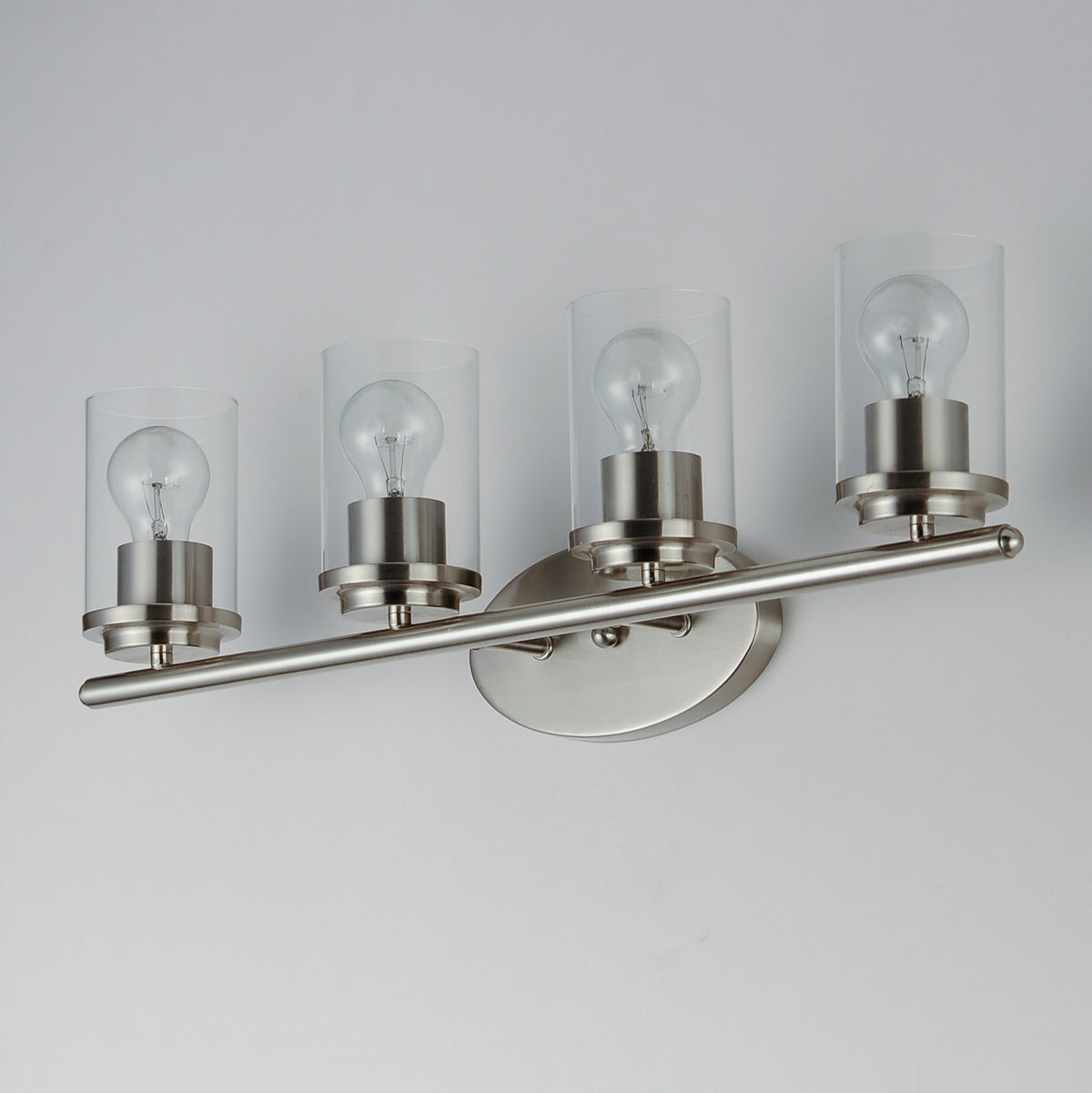 Maxim - 10214CLSN - Four Light Bath Vanity - Corona - Satin Nickel