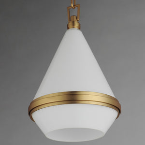 Maxim - 10372WTSBR - One Light Mini Pendant - Giza - Satin Brass