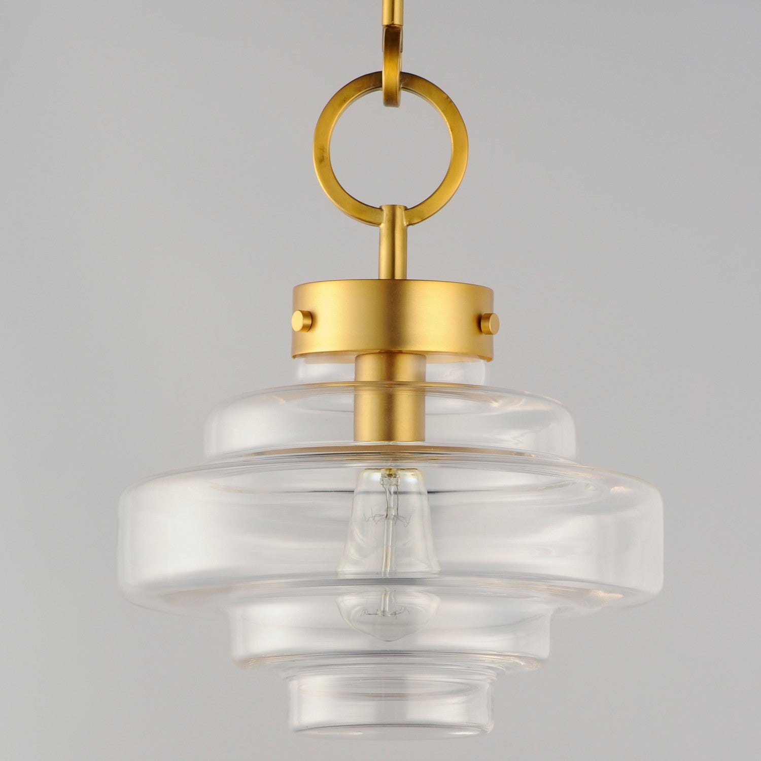 Maxim - 11122CLSBR - One Light Pendant - Harbor - Satin Brass