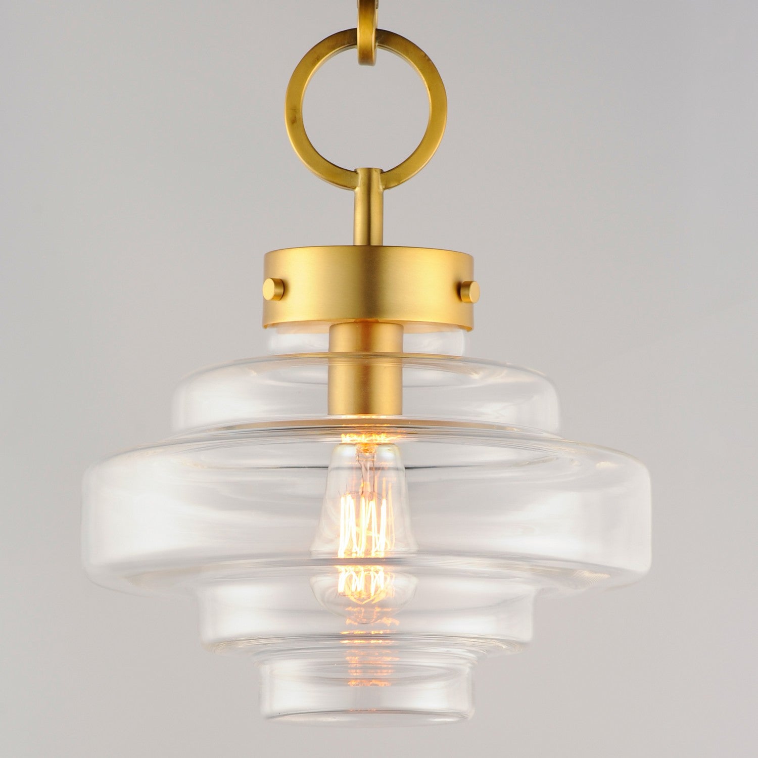 Maxim - 11122CLSBR - One Light Pendant - Harbor - Satin Brass