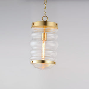 Maxim - 11124CLSBR - One Light Pendant - Newport - Satin Brass