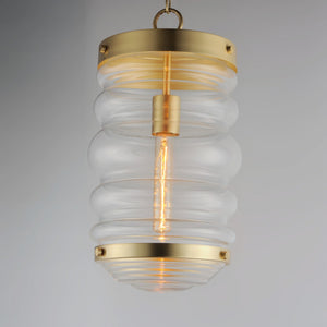 Maxim - 11124CLSBR - One Light Pendant - Newport - Satin Brass