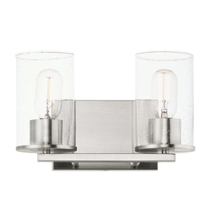 Maxim - 11842CDSN - Two Light Bath Vanity - Sleek - Satin Nickel