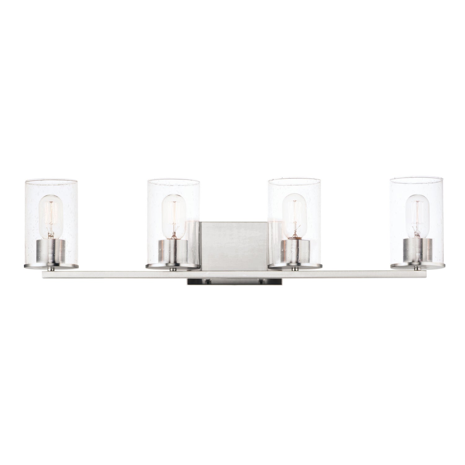 Maxim - 11844CDSN - Four Light Bath Vanity - Sleek - Satin Nickel