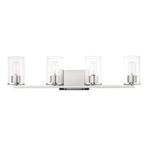 Maxim - 11844CDSN - Four Light Bath Vanity - Sleek - Satin Nickel